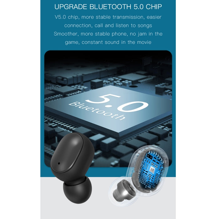 H6 TWS Bluetooth 5.0 Auricular Bluetooth inalámbrico con pantalla digital y caja de carga, soporte para llamadas Siri y HD