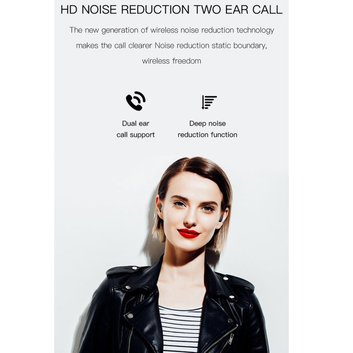 H6 TWS Bluetooth 5.0 Auricular Bluetooth inalámbrico con pantalla digital y caja de carga, soporte para llamadas Siri y HD