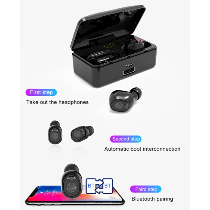 Auricular inalámbrico Bluetooth G10 TWS Bluetooth 5,0 con caja de carga, compatible con pantalla Digital, llamada HD y banco de energía