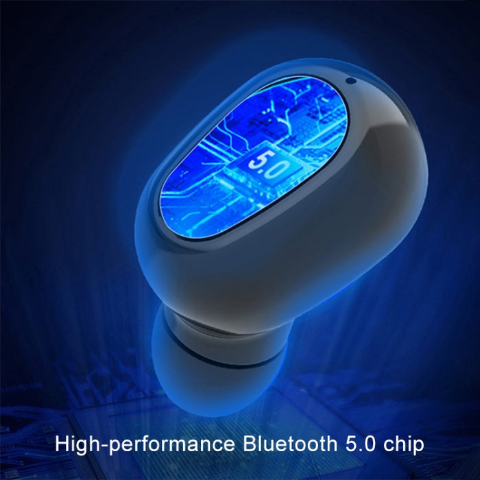 L-21 9D Efectos de sonido Bluetooth 5.0 Auricular Bluetooth inalámbrico táctil con caja de carga, compatible con llamadas HD
