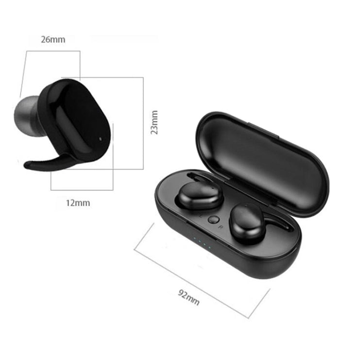 TWS-4 IPX5 impermeable Bluetooth 5,0 auricular Bluetooth inalámbrico táctil con caja de carga, compatible con llamadas HD y mensajes de voz