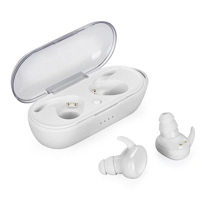 TWS-4 IPX5 impermeable Bluetooth 5,0 auricular Bluetooth inalámbrico táctil con caja de carga, compatible con llamadas HD y mensajes de voz