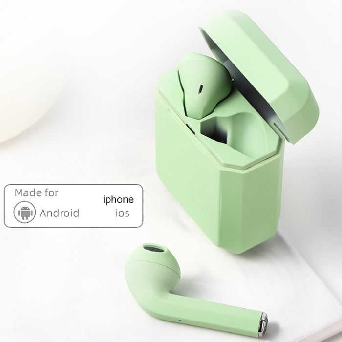 InPods 2 TWS V5.0 Auriculares inalámbricos Bluetooth HiFi con estuche de carga, compatible con emparejamiento automático y control táctil