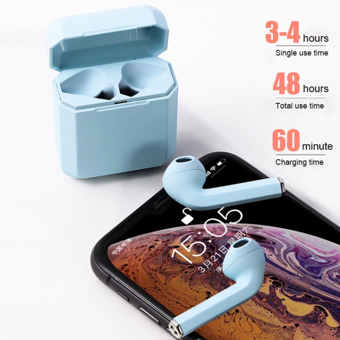 InPods 2 TWS V5.0 Auriculares inalámbricos Bluetooth HiFi con estuche de carga, compatible con emparejamiento automático y control táctil