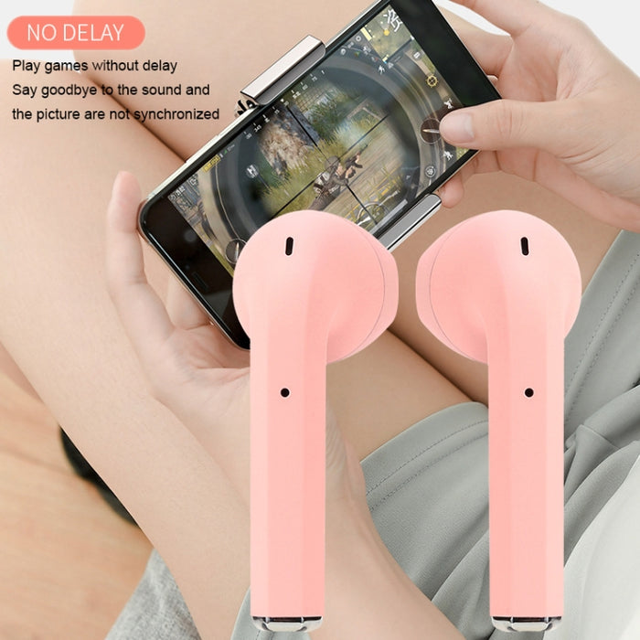 InPods 2 TWS V5.0 Auriculares inalámbricos Bluetooth HiFi con estuche de carga, compatible con emparejamiento automático y control táctil