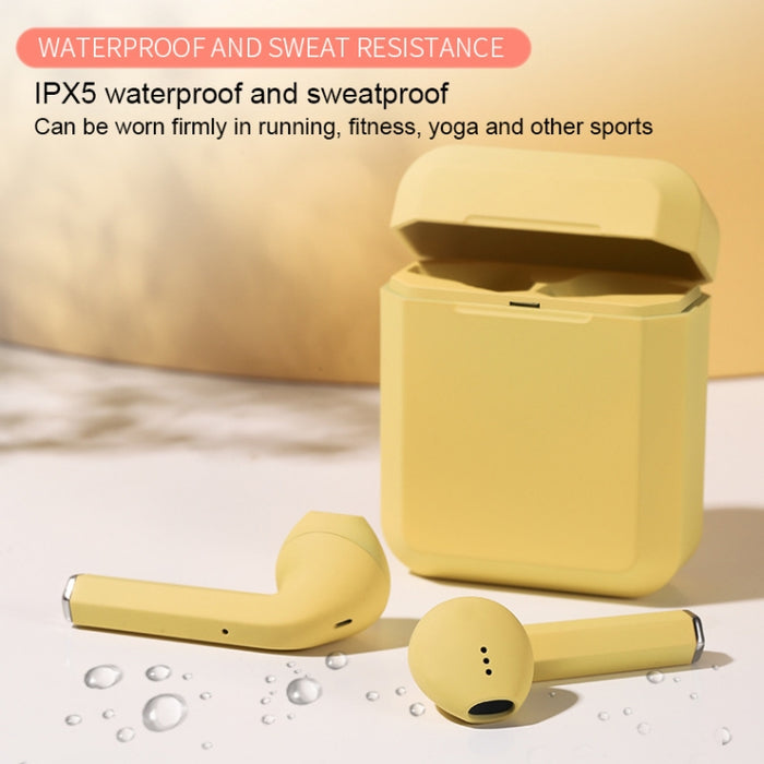 InPods 2 TWS V5.0 Auriculares inalámbricos Bluetooth HiFi con estuche de carga, compatible con emparejamiento automático y control táctil