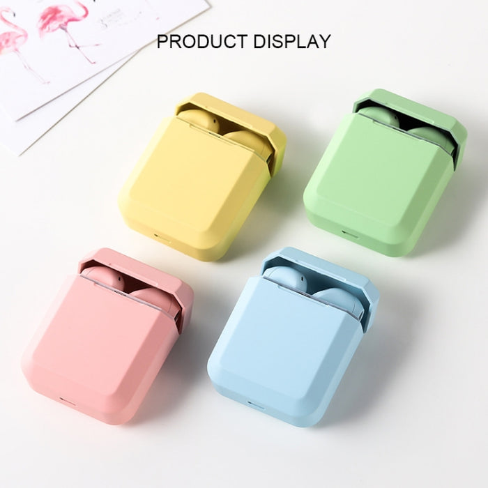 InPods 2 TWS V5.0 Auriculares inalámbricos Bluetooth HiFi con estuche de carga, compatible con emparejamiento automático y control táctil