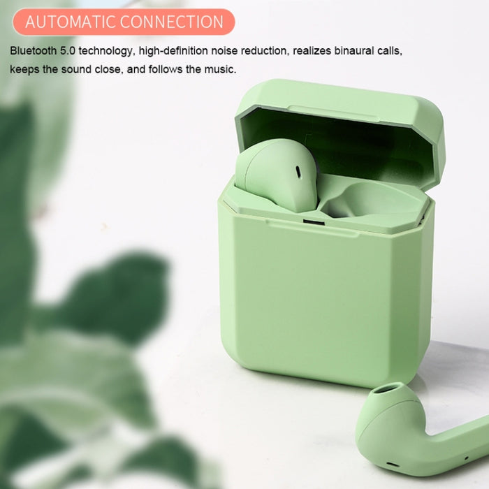 InPods 2 TWS V5.0 Auriculares inalámbricos Bluetooth HiFi con estuche de carga, compatible con emparejamiento automático y control táctil