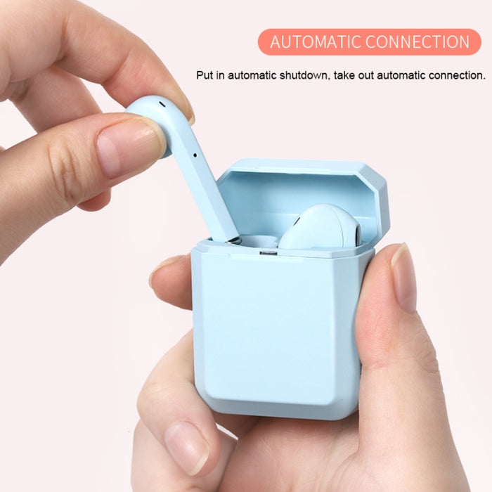 InPods 2 TWS V5.0 Auriculares inalámbricos Bluetooth HiFi con estuche de carga, compatible con emparejamiento automático y control táctil