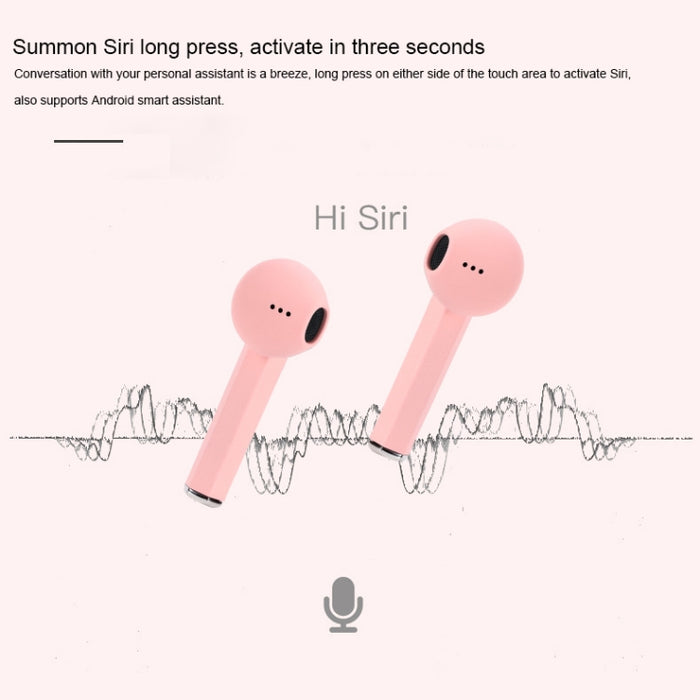 InPods 2 TWS V5.0 Auriculares inalámbricos Bluetooth HiFi con estuche de carga, compatible con emparejamiento automático y control táctil