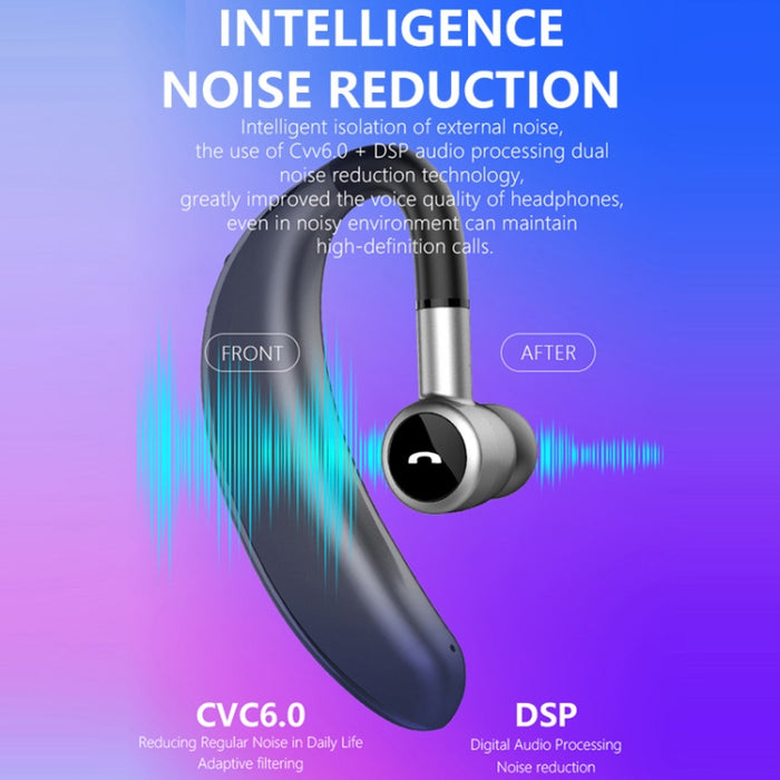 V7 Bluetooth 5.0 Estilo empresarial Auricular inalámbrico estéreo deportivo Bluetooth, soporte para informar el nombre de la persona que llama
