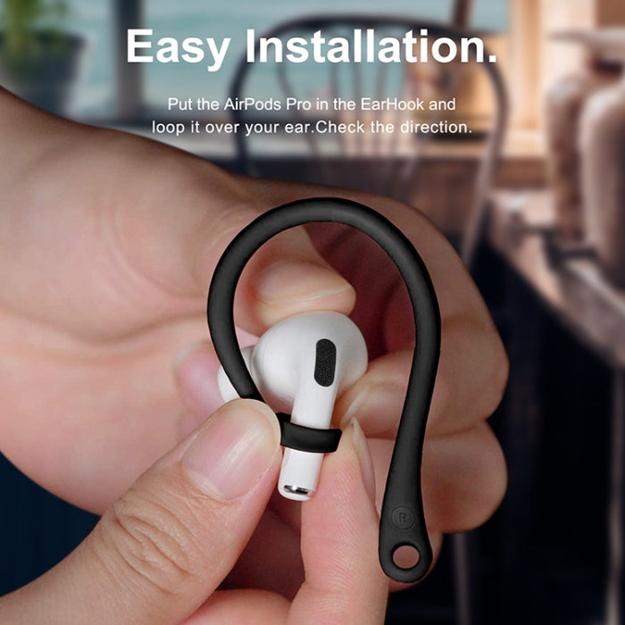 Para AirPods 1/2 / Pro Gancho para la oreja para auriculares de silicona antipérdida