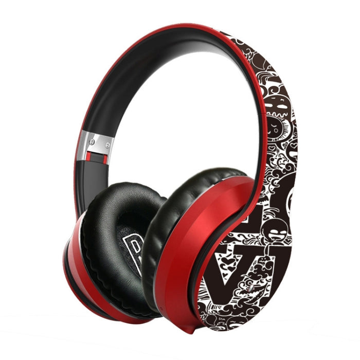 Auriculares inalámbricos Bluetooth V5.0 con patrón de graffiti B1
