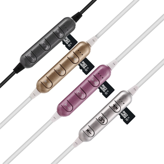 F3 Bluetooth 4.2 Auriculares Bluetooth con diseño de cuello colgante, compatible con reproducción de música, conmutación, control de volumen y respuesta