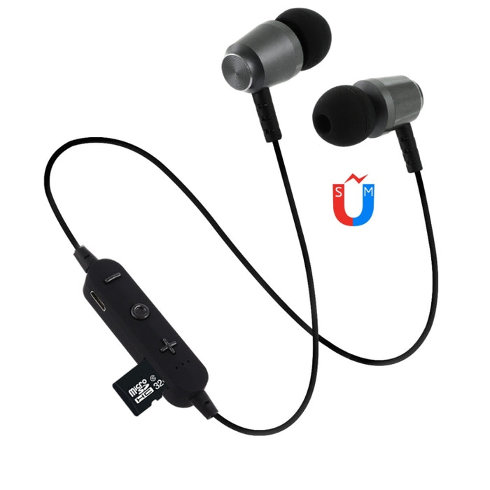 F15 Bluetooth 4.2 Auriculares Bluetooth con diseño de cuello colgante, compatible con reproducción de música, conmutación, control de volumen y respuesta