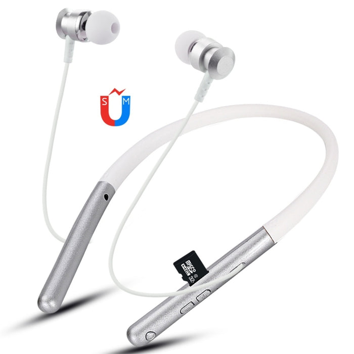 F108 Bluetooth 4.2 Auricular Bluetooth con diseño de cuello colgante, compatible con reproducción de música, conmutación, control de volumen y respuesta