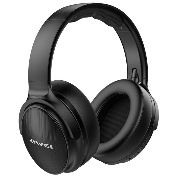 Wei A780BL Bluetooth 5.0 Auriculares Bluetooth inalámbricos con graves plegables y conector auxiliar de 3,5 mm