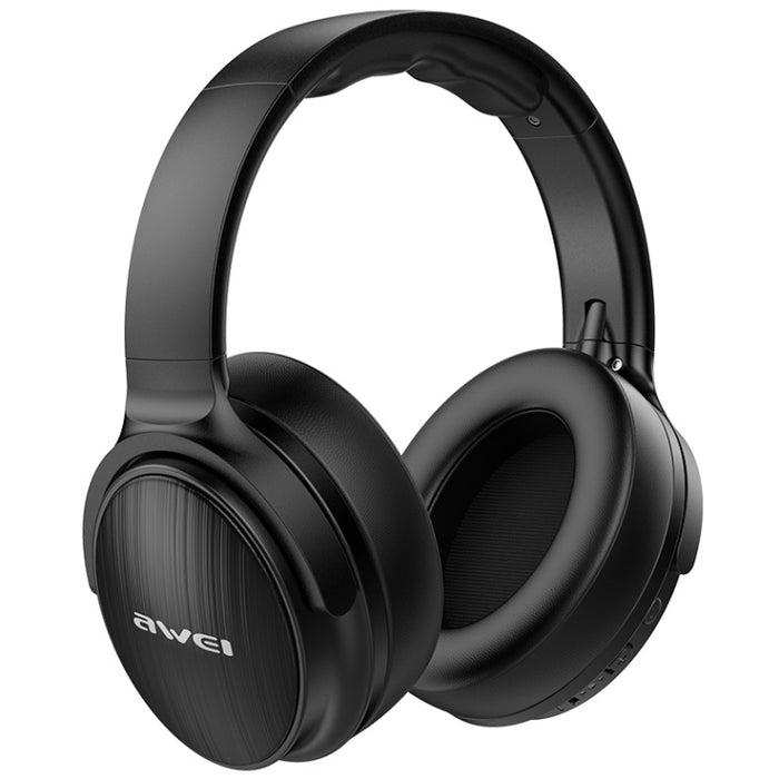 Wei A780BL Bluetooth 5.0 Auriculares Bluetooth inalámbricos con graves plegables y conector auxiliar de 3,5 mm