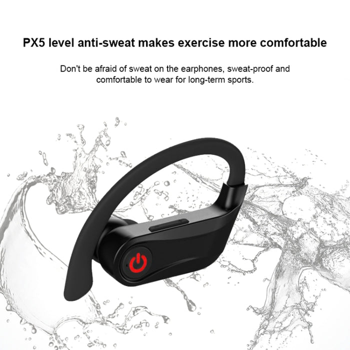 Auricular Bluetooth deportivo inalámbrico Q83 con caja de carga, compatible con pantalla LED de tres pantallas y banco de energía