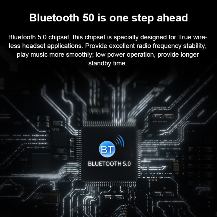 Auricular Bluetooth deportivo inalámbrico Q83 con caja de carga, compatible con pantalla LED de tres pantallas y banco de energía