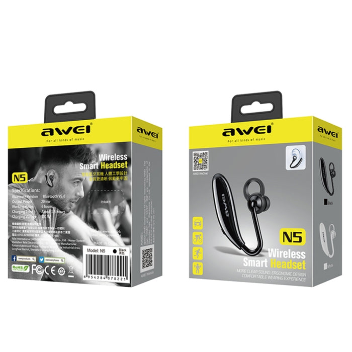 Awei N5 Auriculares inalámbricos binaurales Bluetooth 5.0