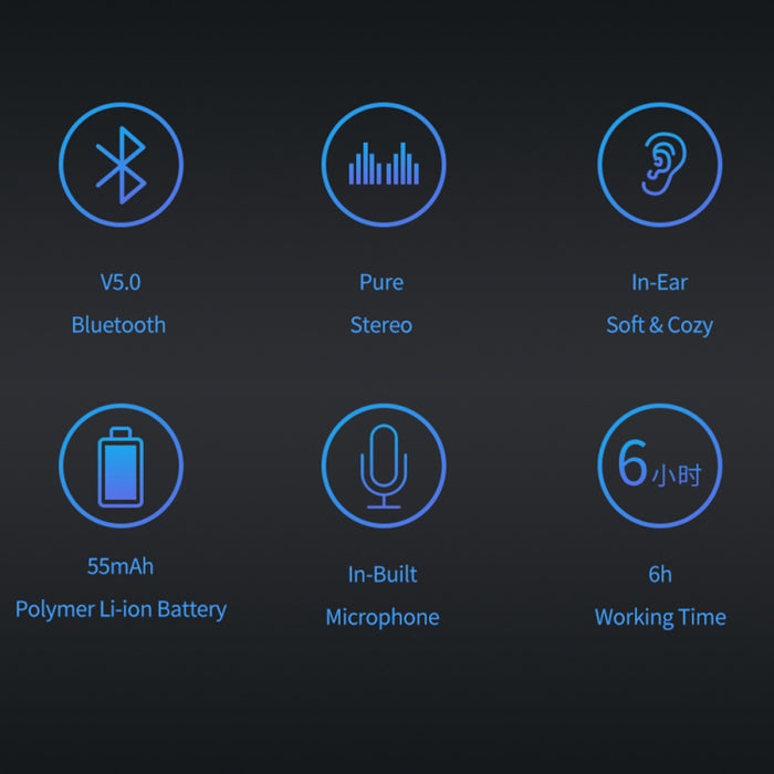 Awei N5 Auriculares inalámbricos binaurales Bluetooth 5.0