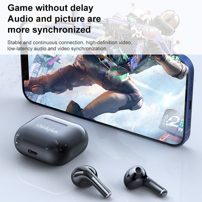 Original Lenovo LivePods LP40 TWS IPX4 Auricular Bluetooth resistente al agua con caja de carga, soporte táctil y llamada HD y conmutación Siri y maestro-esclavo