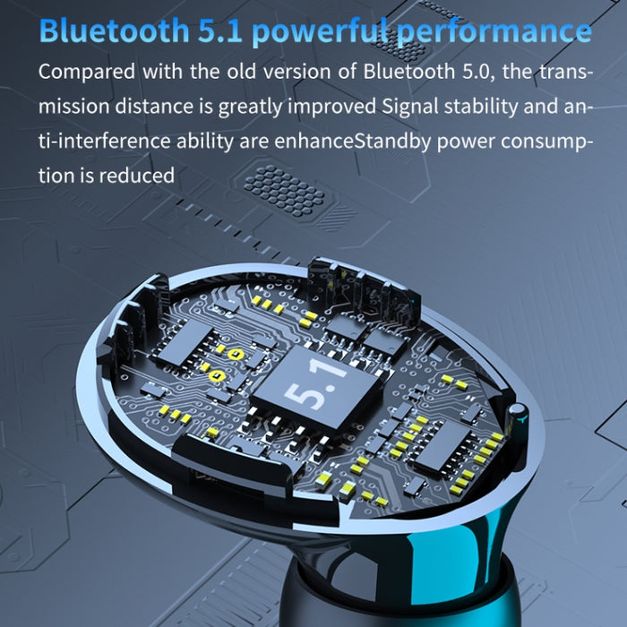 Auricular inalámbrico Bluetooth M10 Bluetooth 5,1 TWS con pantalla Digital y caja de carga, compatible con pantalla táctil, Siri y batería