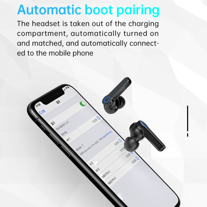 Auricular Bluetooth inalámbrico M19 Bluetooth 5,1 TWS con pantalla Digital y caja de carga, compatible con pantalla táctil, Siri y batería