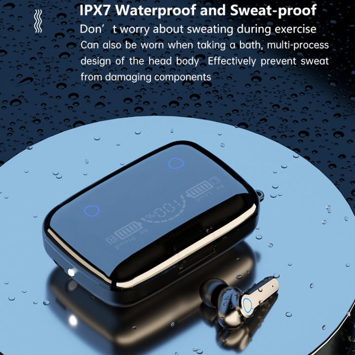 Auricular Bluetooth inalámbrico M19 Bluetooth 5,1 TWS con pantalla Digital y caja de carga, compatible con pantalla táctil, Siri y batería