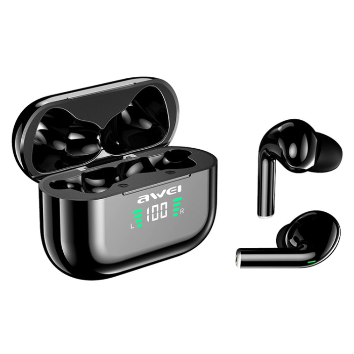 Wei T29P Bluetooth V5.0 pantalla Digital LED Ture inalámbrico deportes IPX4 impermeable TWS auriculares con estuche de carga