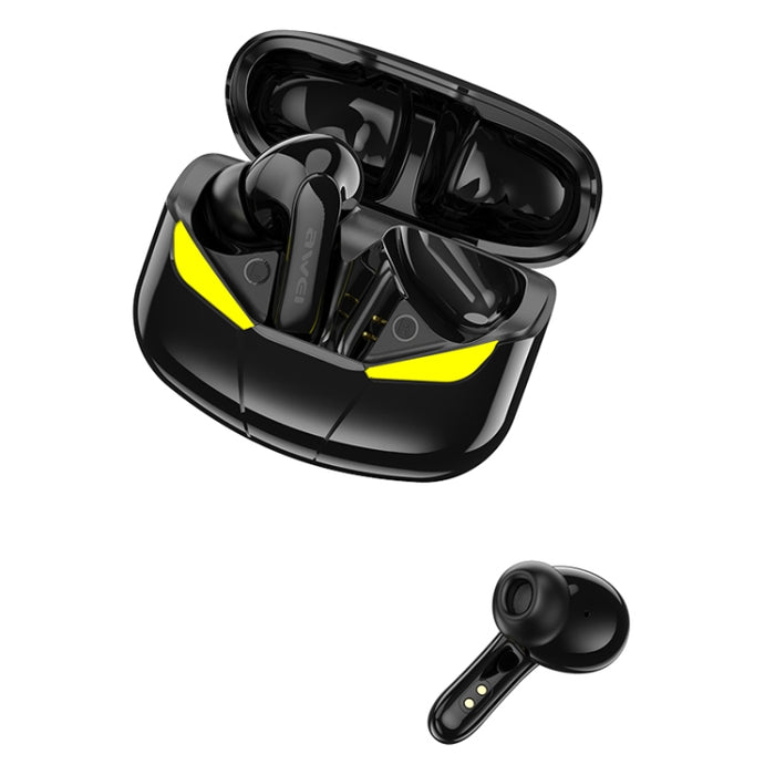 Wei T35 Bluetooth V5.0 Ture inalámbrico juego de deportes modo dual IPX5 impermeable TWS auriculares con estuche de carga