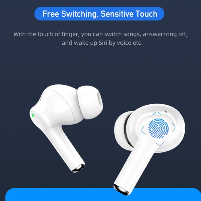 Wei TA1 Bluetooth V5.0 Ture inalámbrico deportes ANC cancelación de ruido IPX4 impermeable TWS auriculares con estuche de carga