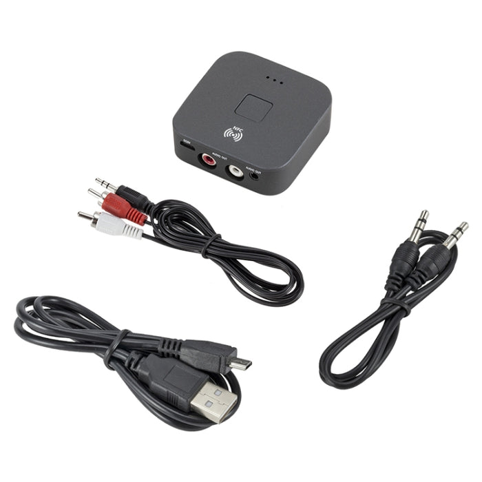 B11 Receptor Bluetooth 5.0 AUX NFC a 2 x Adaptador de audio RCA