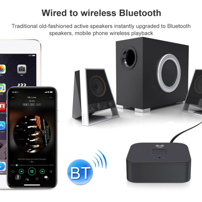 B11 Receptor Bluetooth 5.0 AUX NFC a 2 x Adaptador de audio RCA