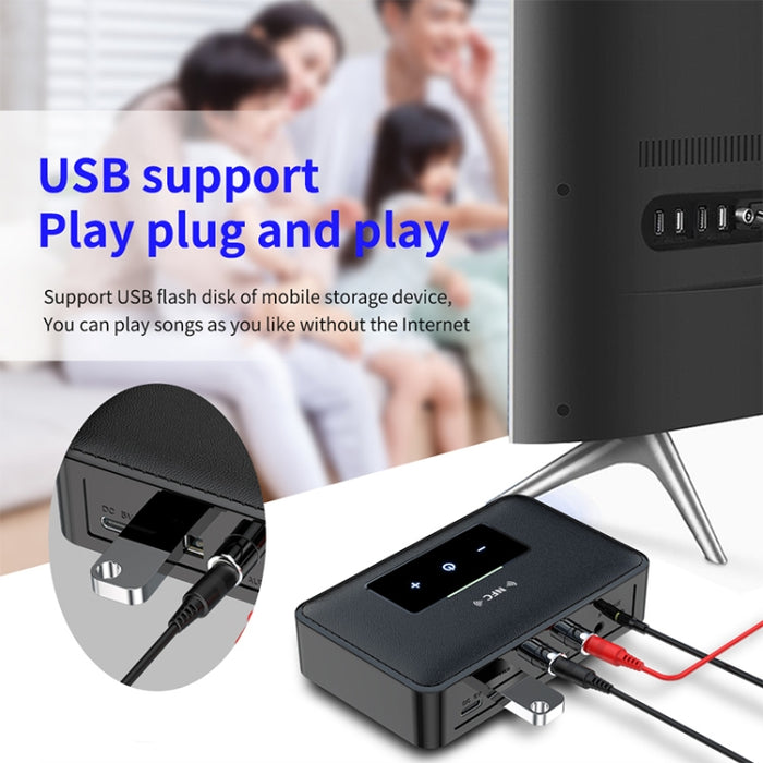 NFC BT19 Bluetooth 5.0 Receptor Transmisor Auriculares Reproductor de audio para automóvil