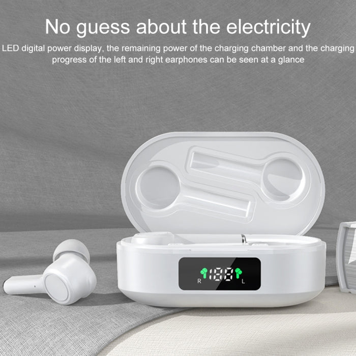 MI4 Bluetooth 5.0 Pantalla digital LED Reducción de ruido inteligente Auricular Bluetooth inalámbrico verdadero