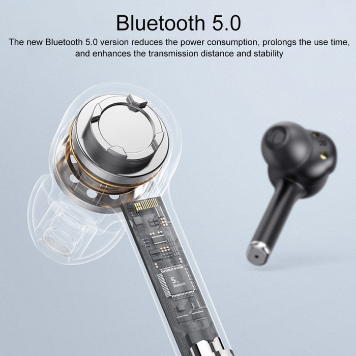 MI4 Bluetooth 5.0 Pantalla digital LED Reducción de ruido inteligente Auricular Bluetooth inalámbrico verdadero