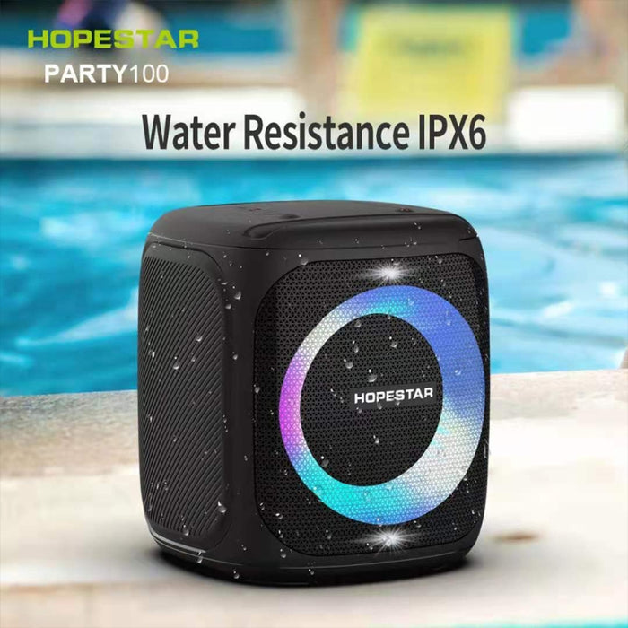 HOPESTAR Party100 Bluetooth 5.0 Altavoz Bluetooth inalámbrico portátil impermeable con función de carga móvil