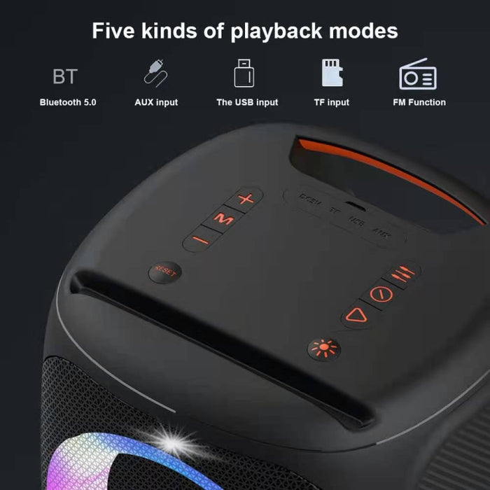 HOPESTAR Party100 Bluetooth 5.0 Altavoz Bluetooth inalámbrico portátil impermeable con función de carga móvil