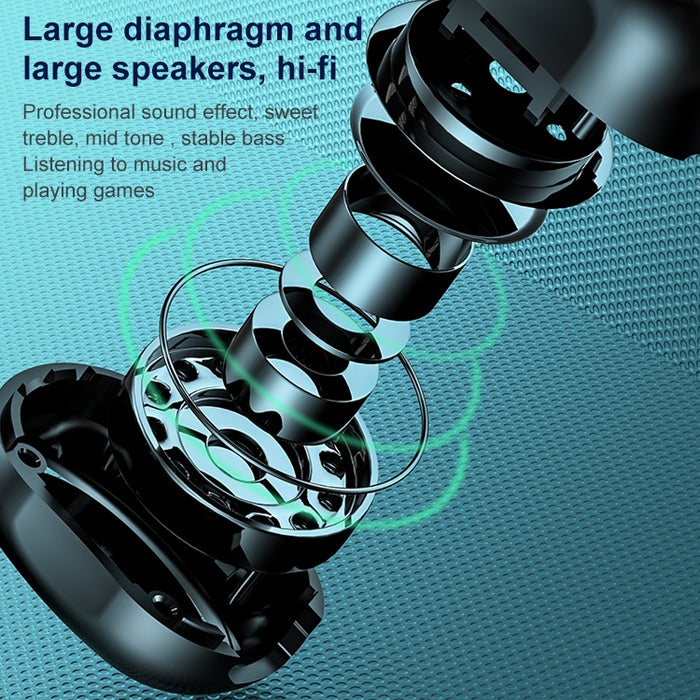 M9 Bluetooth 5.1 Auricular Bluetooth inalámbrico estéreo intrauditivo estilo empresarial