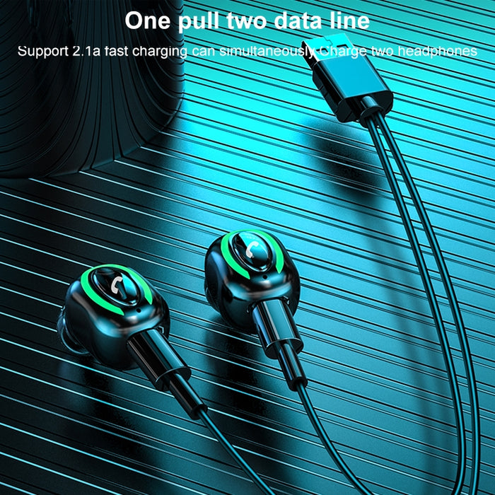 M9 Bluetooth 5.1 Auricular Bluetooth inalámbrico estéreo intrauditivo estilo empresarial