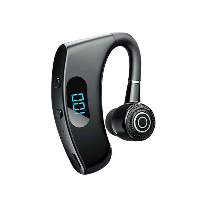 V12 Bluetooth 5,2 estilo de oreja colgante de negocios pantalla Digital LED inteligente auricular Bluetooth inalámbrico con caja de carga