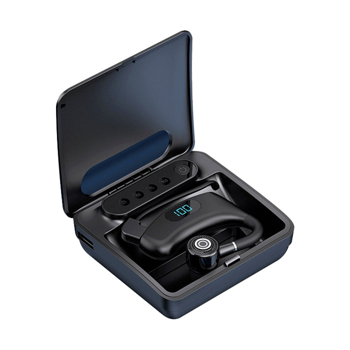 V12 Bluetooth 5,2 estilo de oreja colgante de negocios pantalla Digital LED inteligente auricular Bluetooth inalámbrico con caja de carga
