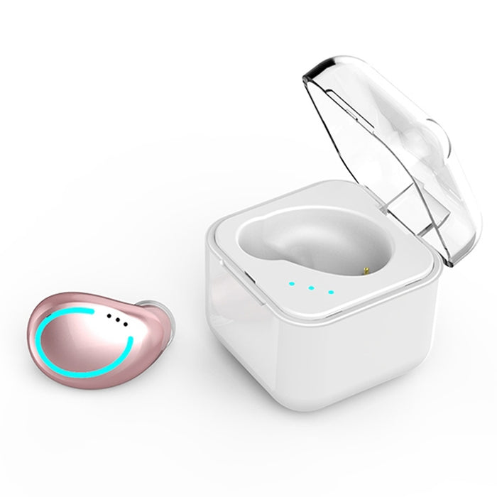 M-B8 Bluetooth 5.0 Mini auricular Bluetooth inalámbrico estéreo invisible en la oreja con caja de carga