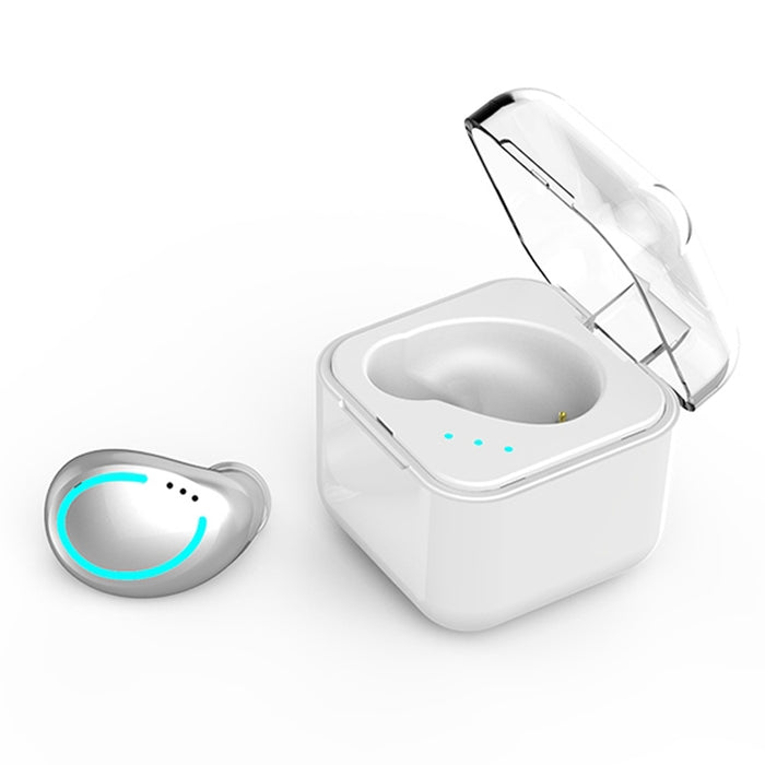 M-B8 Bluetooth 5.0 Mini auricular Bluetooth inalámbrico estéreo invisible en la oreja con caja de carga