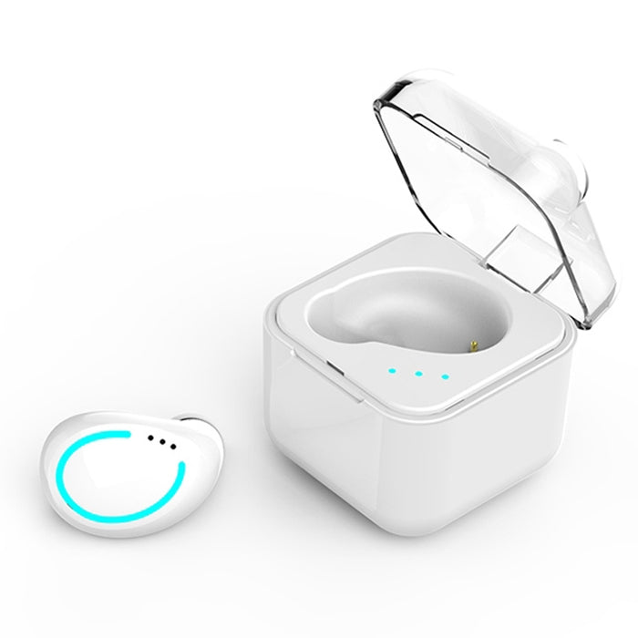 M-B8 Bluetooth 5.0 Mini auricular Bluetooth inalámbrico estéreo invisible en la oreja con caja de carga