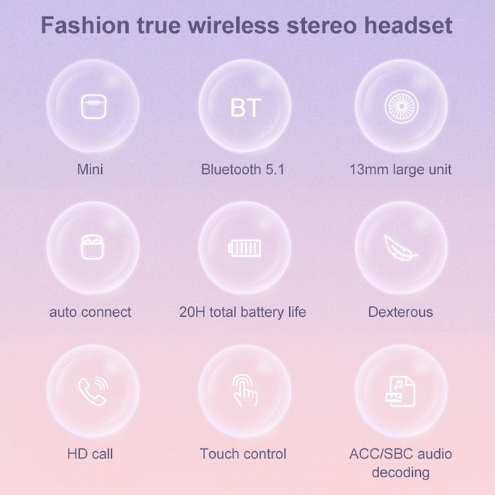 Mijiaer TN22 Bluetooth 5.1 Auricular Bluetooth Estéreo Inalámbrico Verdadero