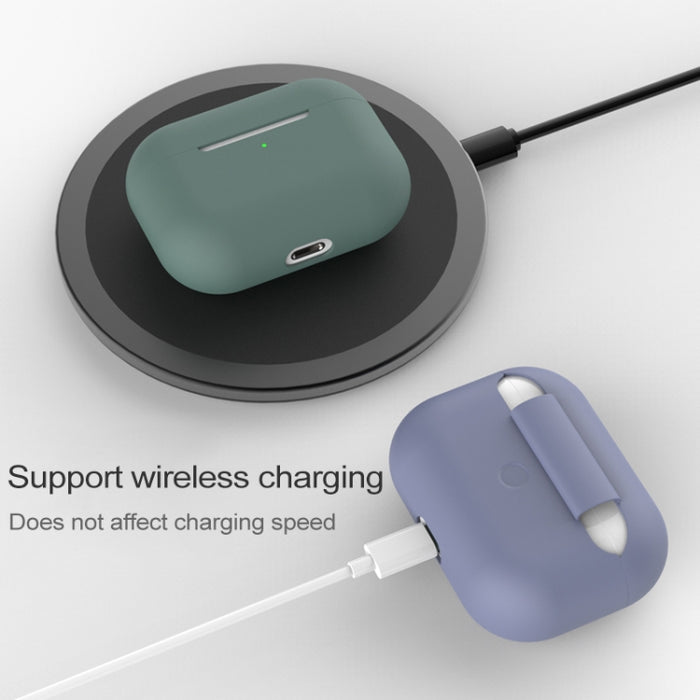 Para AirPods Pro Funda protectora de silicona para auriculares inalámbricos sin hebilla