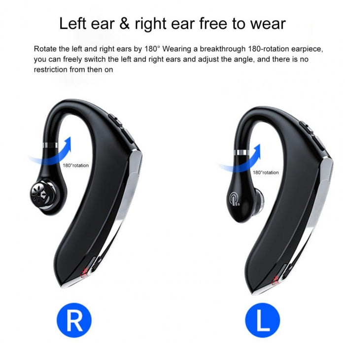 DS800 Bluetooth 5.0 Auricular Bluetooth inalámbrico deportivo de negocios con estilo de oreja colgante universal, versión clásica